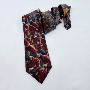 Vintage Tango Max Raab Tie Silk Americana Firefighters 1896 Firemen Necktie USA